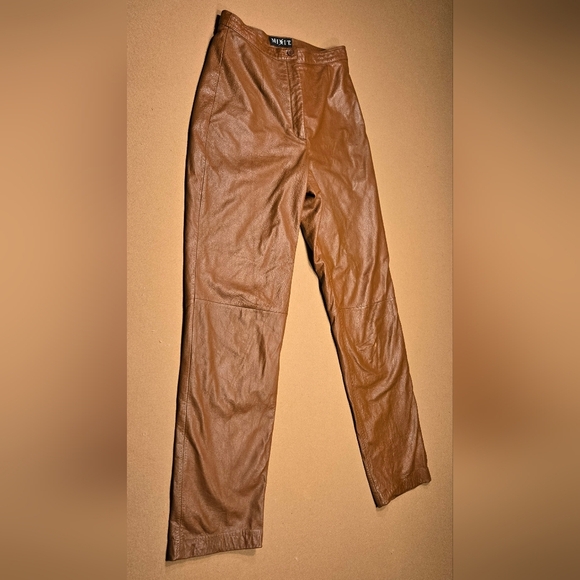 Mixit brown leather pants - Picture 1 of 7